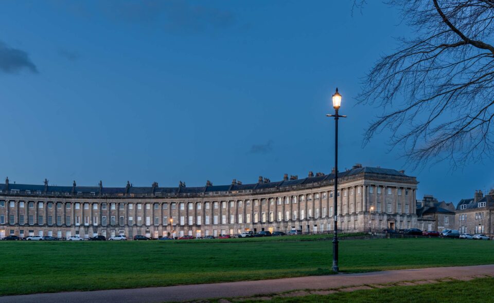 street lighting to suite the Georgian architecture of historical areas in bath