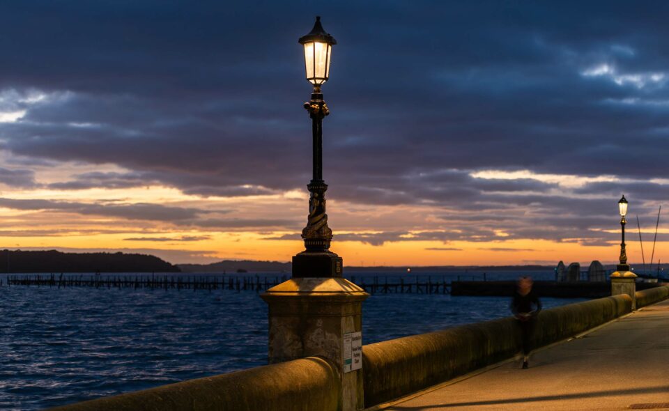 beautiful heritage marine lighting at Sandbanks
