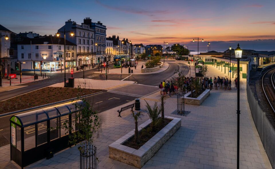 Heritage street lighting on Ryde Esplanade, Isle of Wight