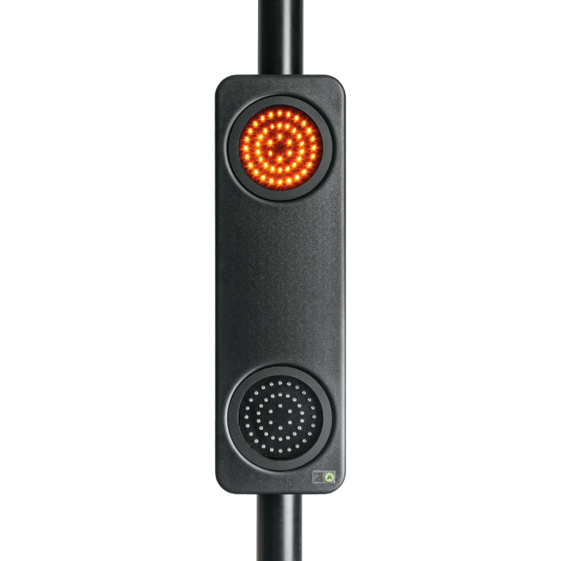 Acrospire aGlow Smart traffic safety twin amber flashing safety light